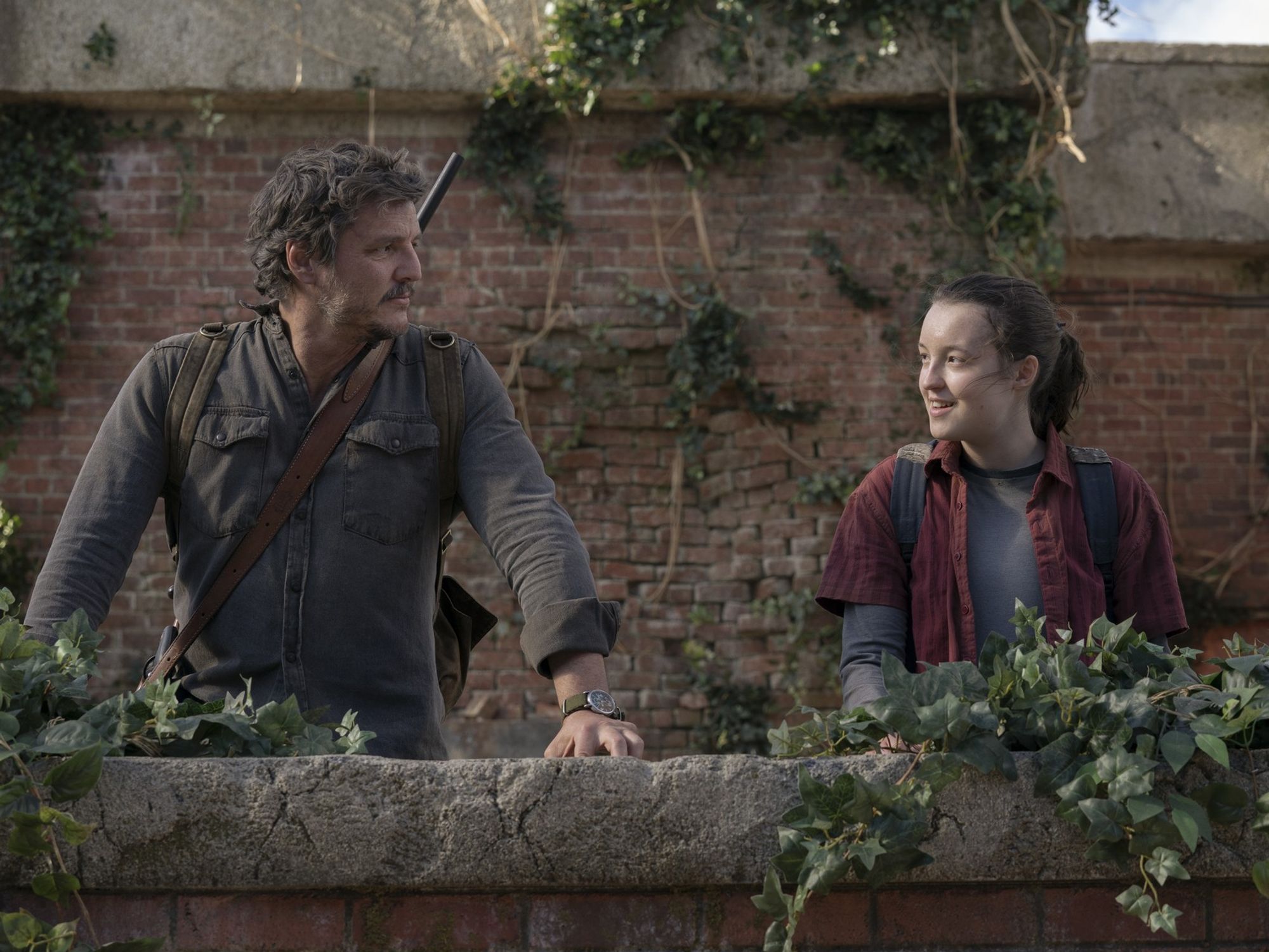 Pedro Pascal and Bella Ramsey in HBO's "The Last Of Us"