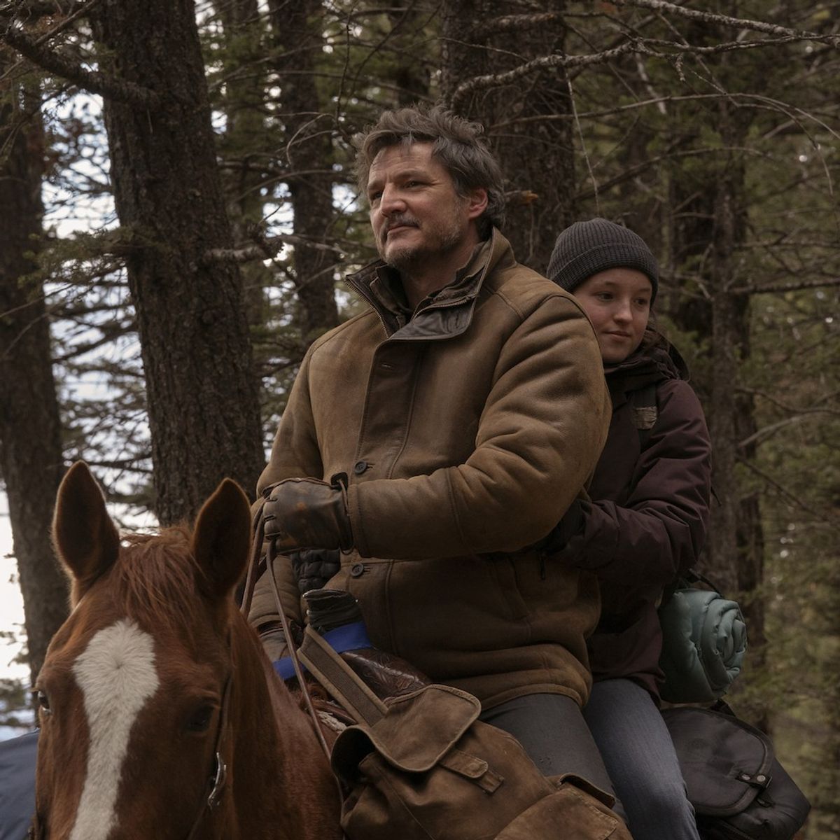 pedro pascal and bella ramsey in the last of us