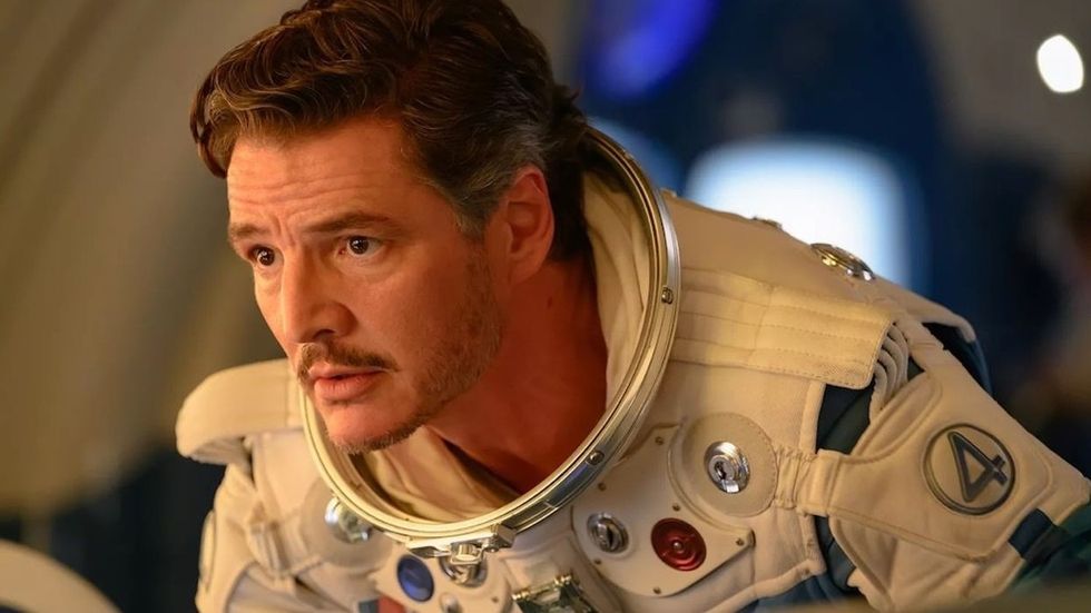 pedro pascal as reed richards in an astronaut suit