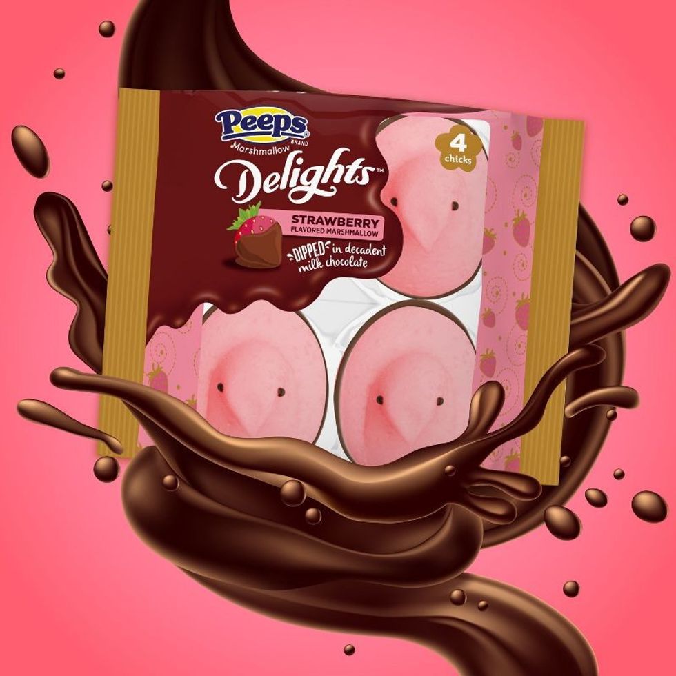 Peeps Easter Milk Chocolate Dipped Strawberry Delights Chicks