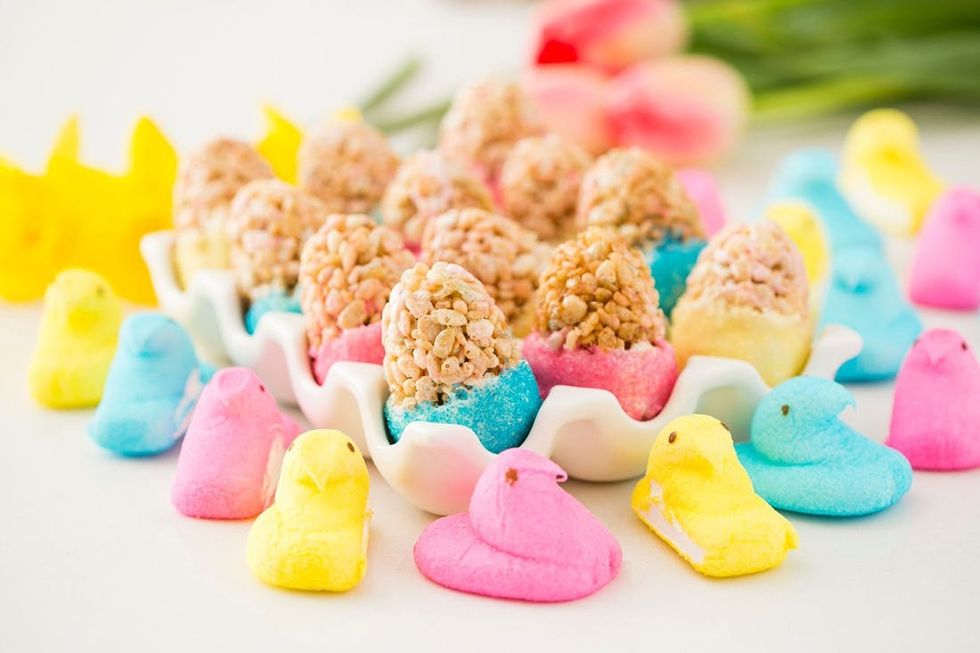 Peeps Rice Krispies Eggs