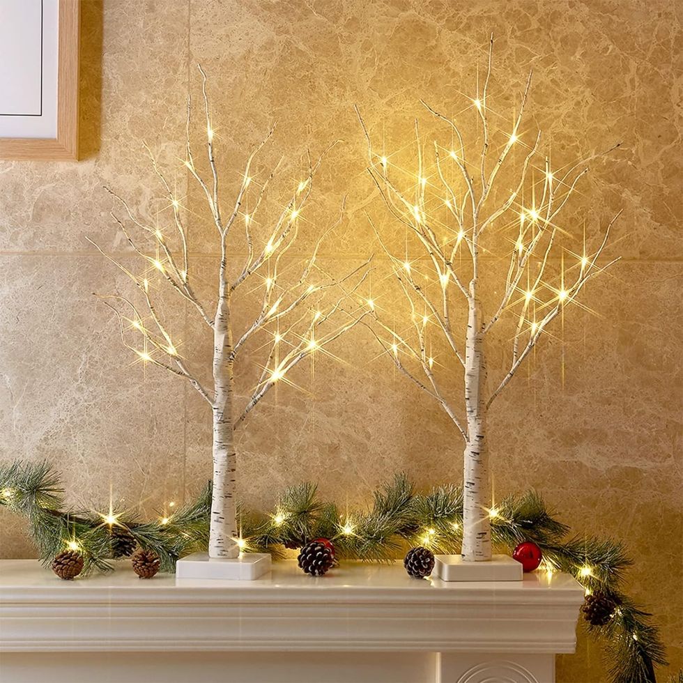 Peiduo Small LED Light Birch Trees
