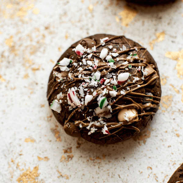 Peppermint Chocolate Brownie Cookies