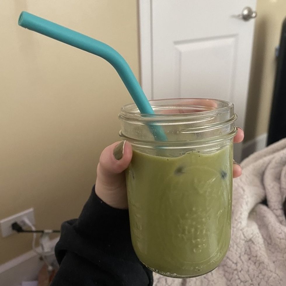 Peppermint Matcha Latte