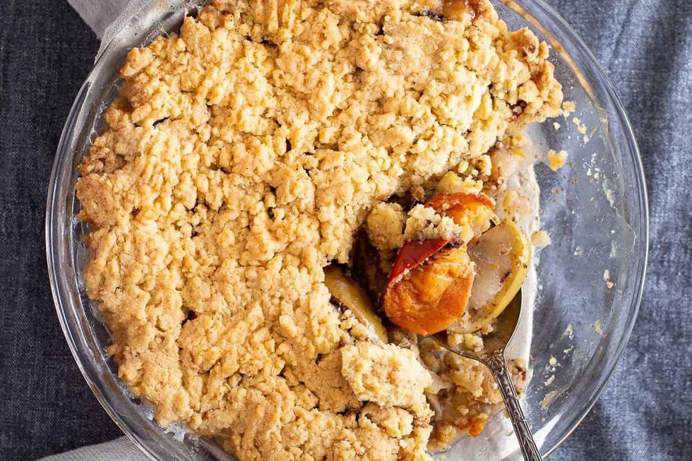 Persimmon Apple Oat Crumble