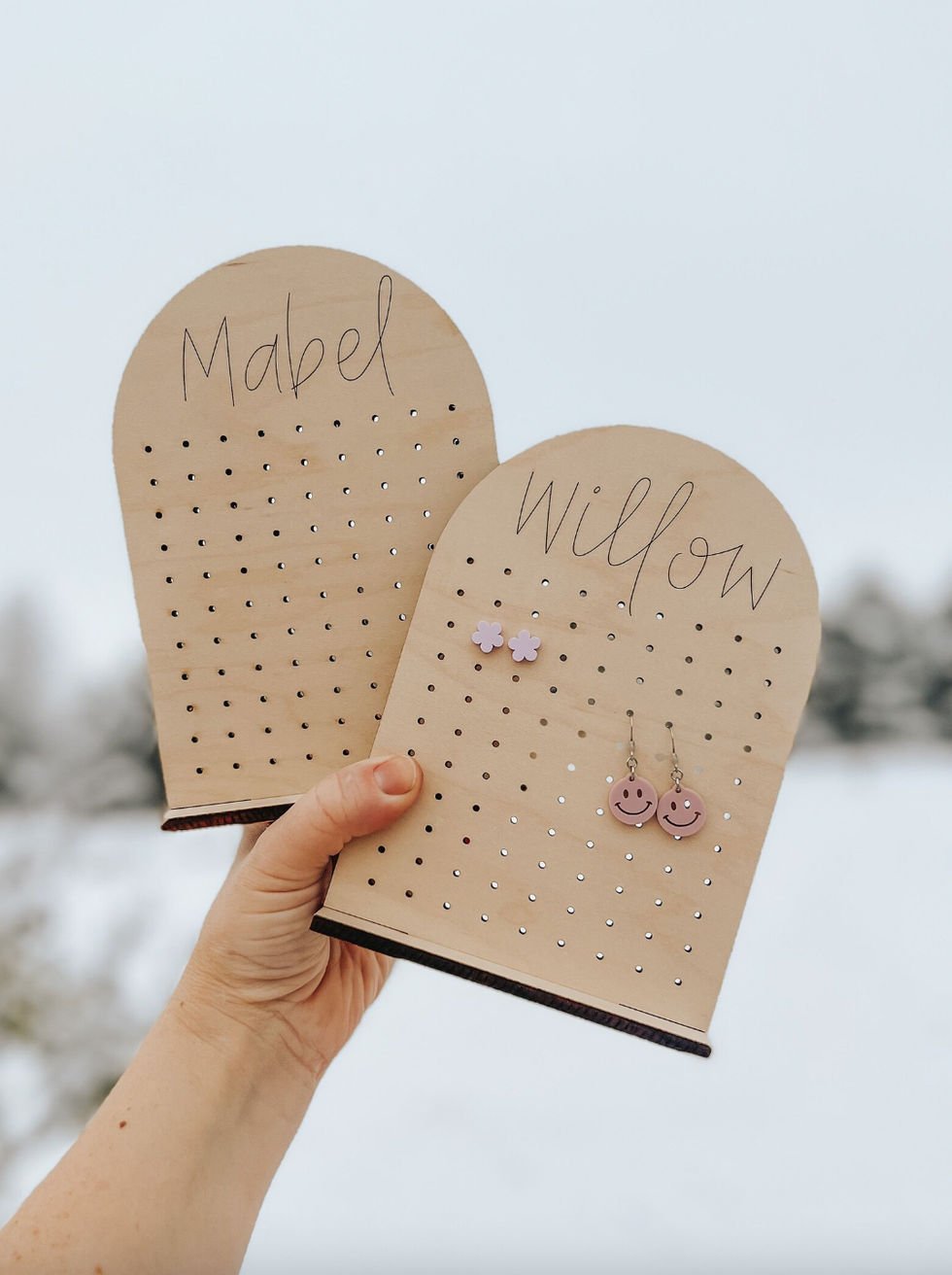 Personalized Earring Holder