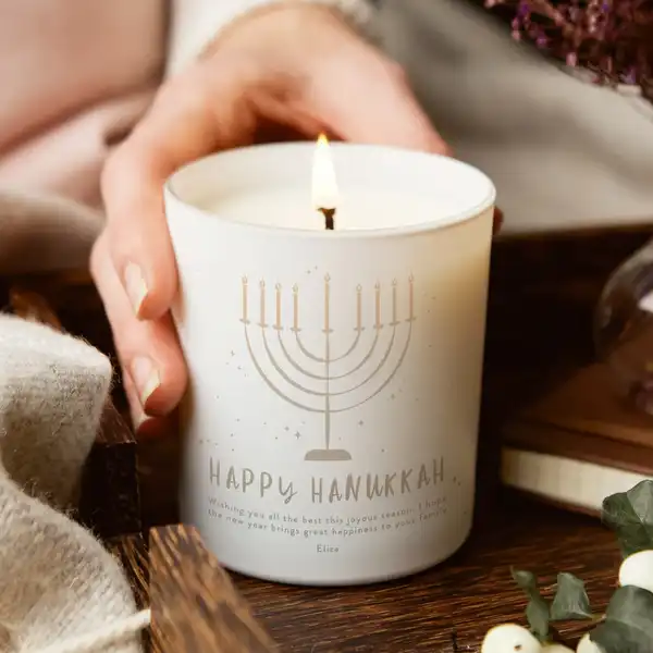 Personalized Hanukkah Candle