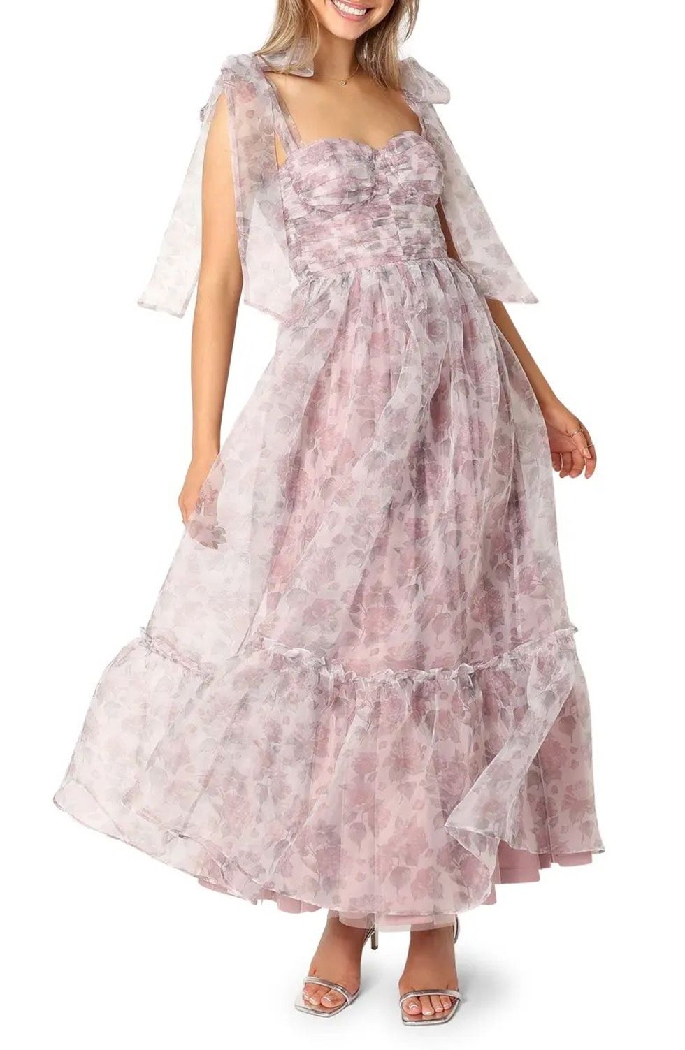 Petal and Pup Floret Bow Strap Midi Sundress