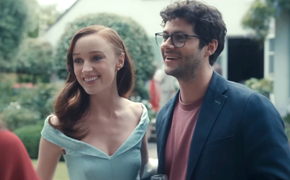 Pheobe Dynevor and Dylan O'Brien in Anniversary