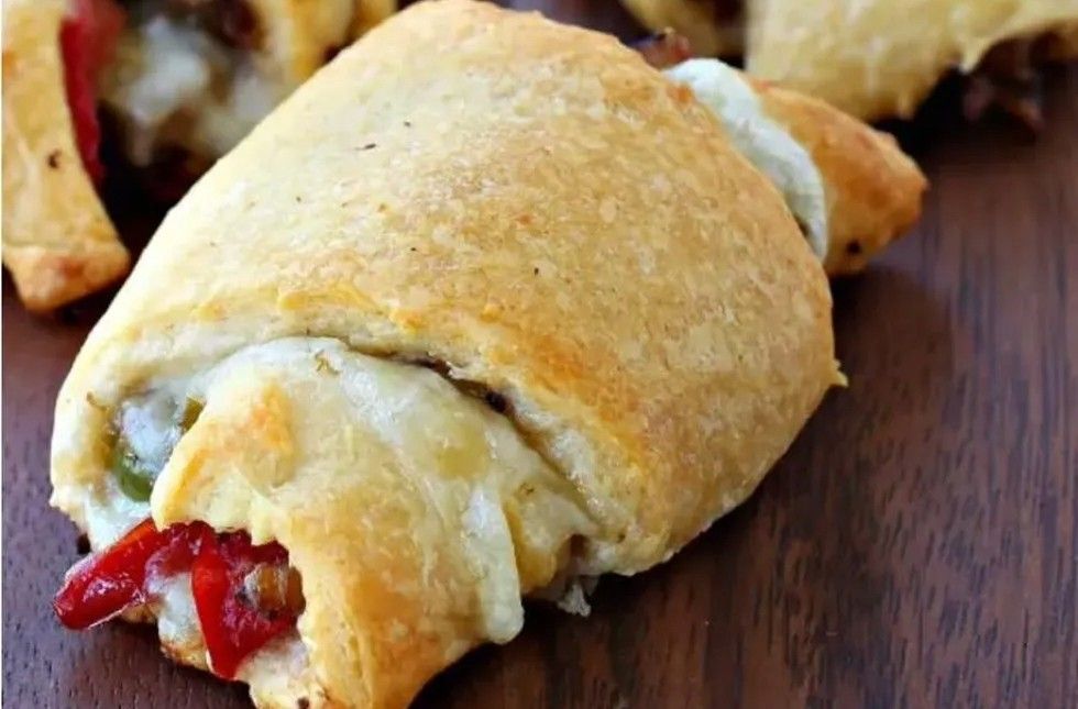 Philly Cheesesteak Crescent Rolls