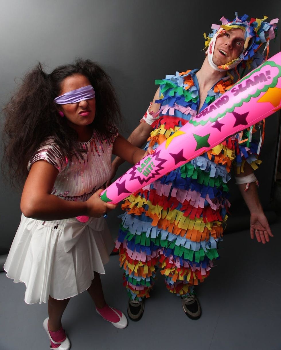 Pi\u00f1ata and the Birthday Girl DIY Couples' Costume