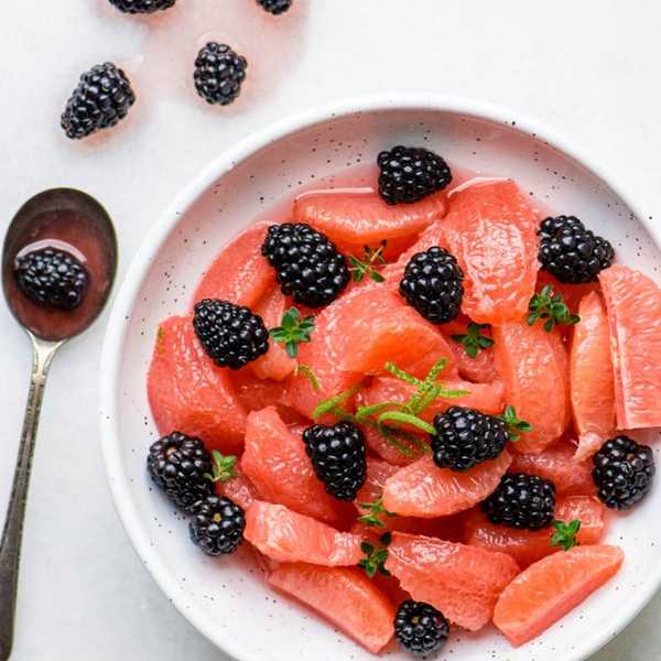 Pickled Blackberry and Grapefruit Salad