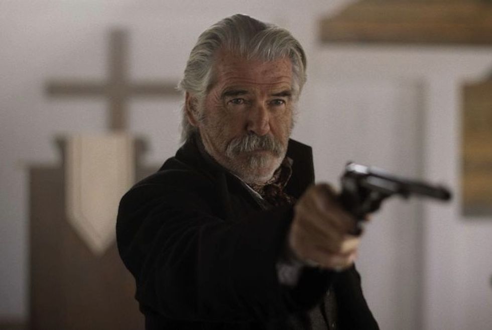 Pierce Brosnan in The Unholy Trinity