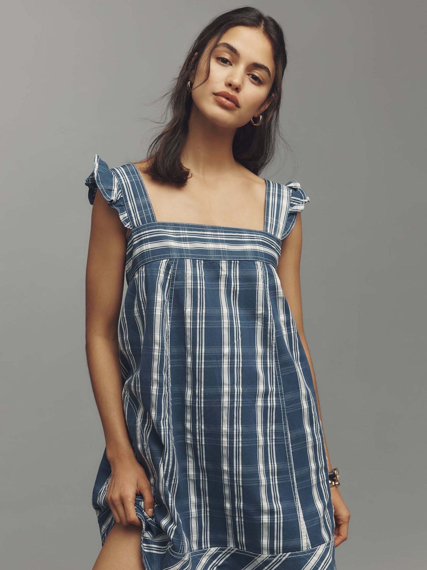 Pilcro Sleeveless Lakeside Swing Mini Dress