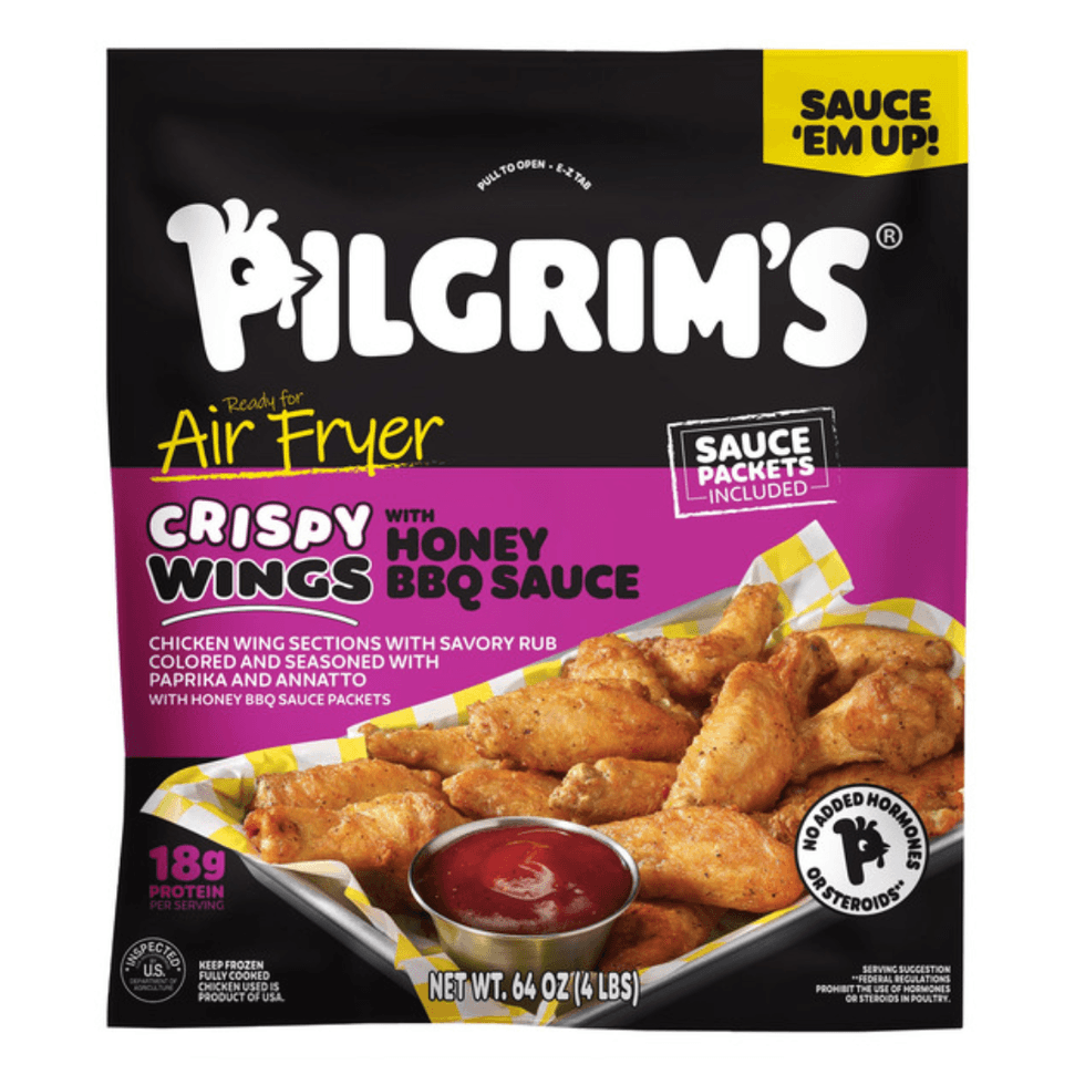 Pilgrim's Crispy Wings with Honey BBQ Sauce