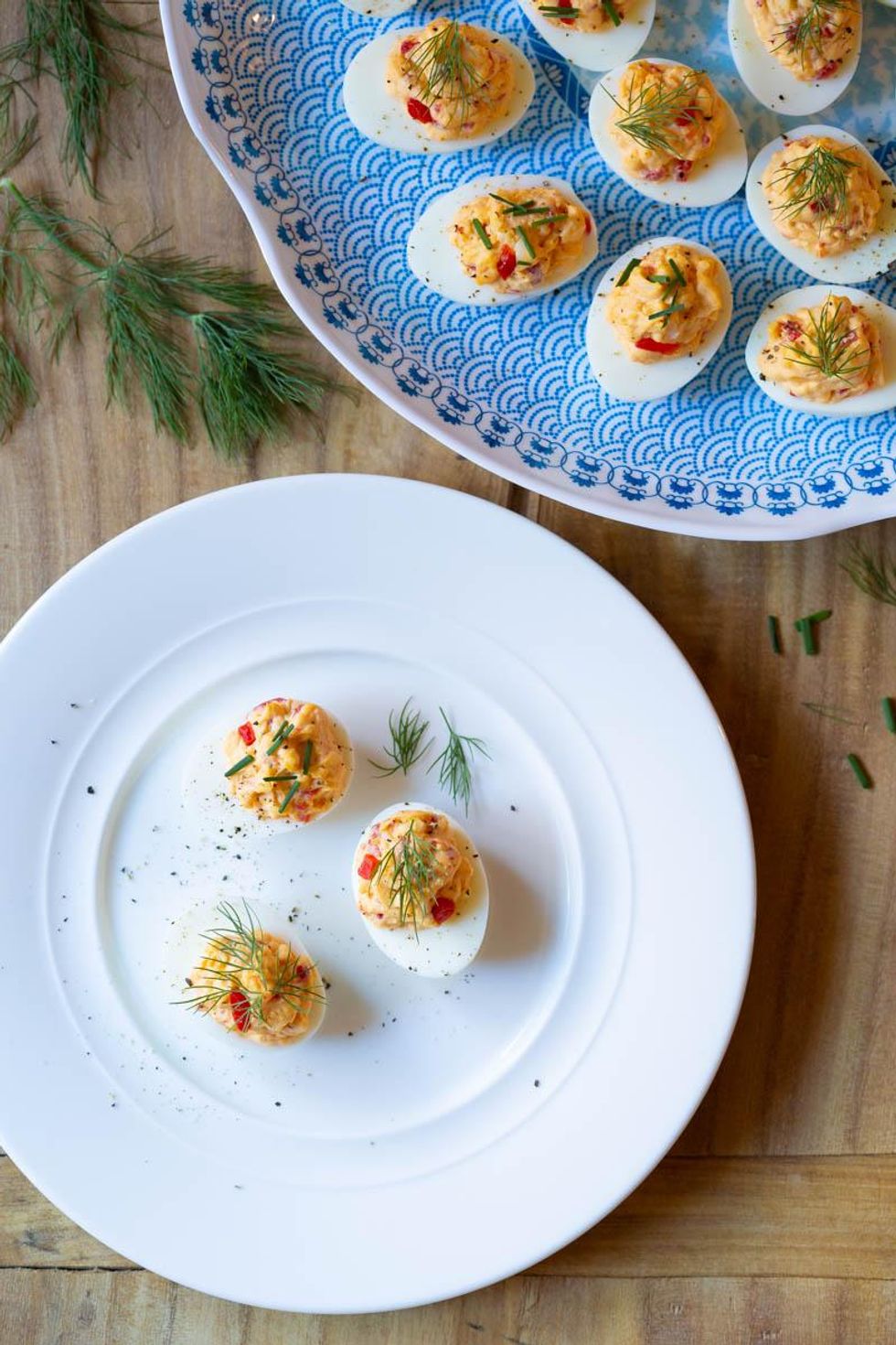 Pimento Cheese Deviled Eggs