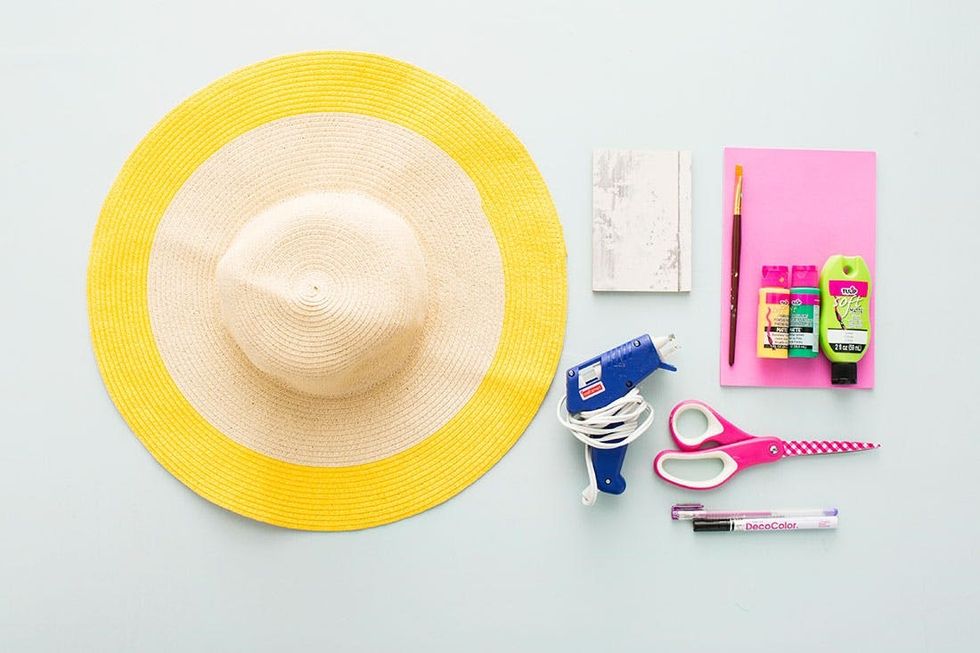 pineapple hat diy supplies
