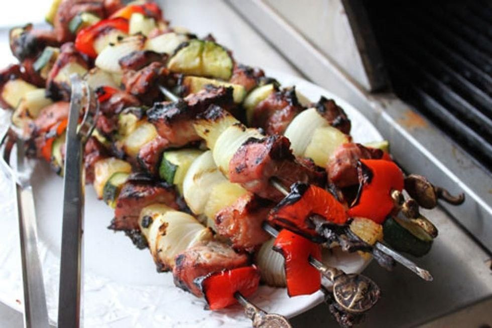 Pineapple Pork Shish Kabobs