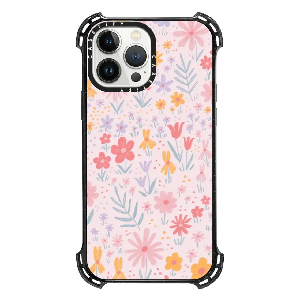 pink floral phone case