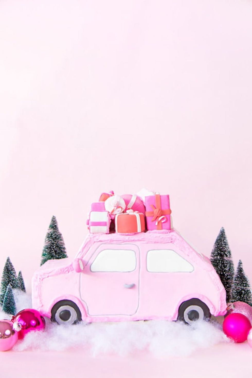 Pink Gingerbread Car