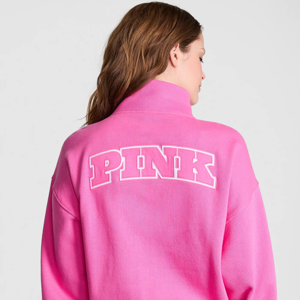 PINK Ivy Fleece Quarter-Zip Sweatshirt