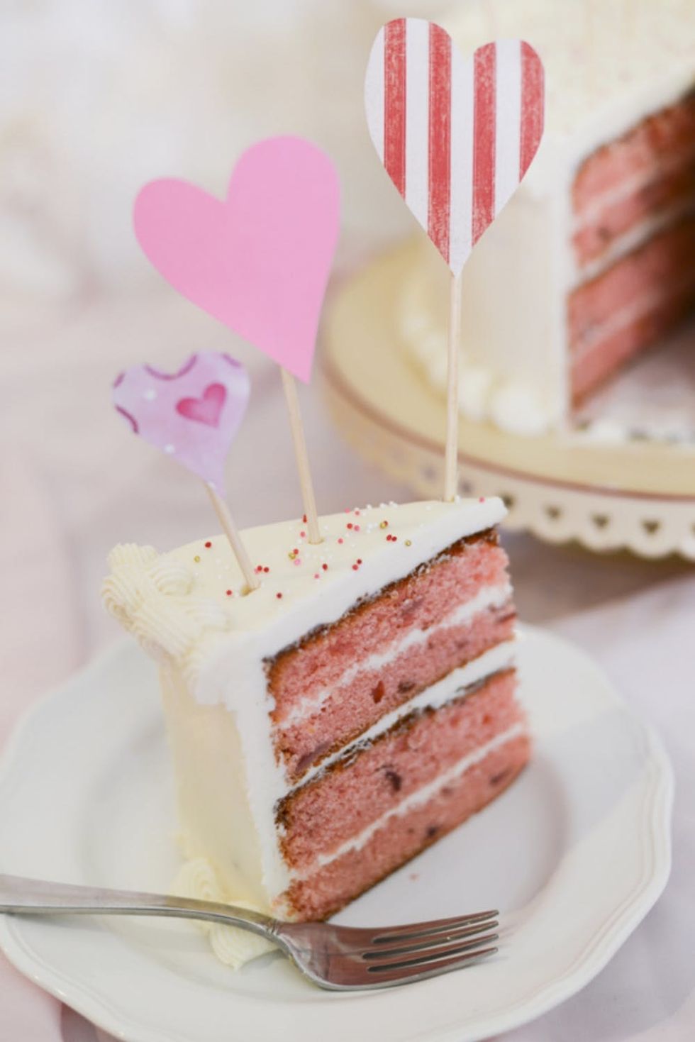 Pink Strawberry Cake