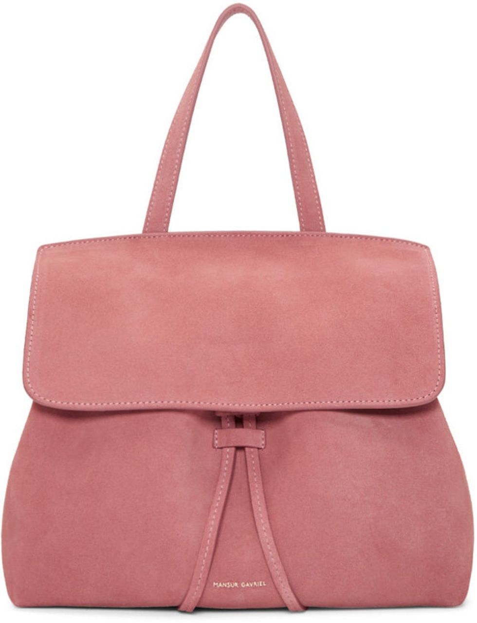 Pink Suede Mini Lady Bag