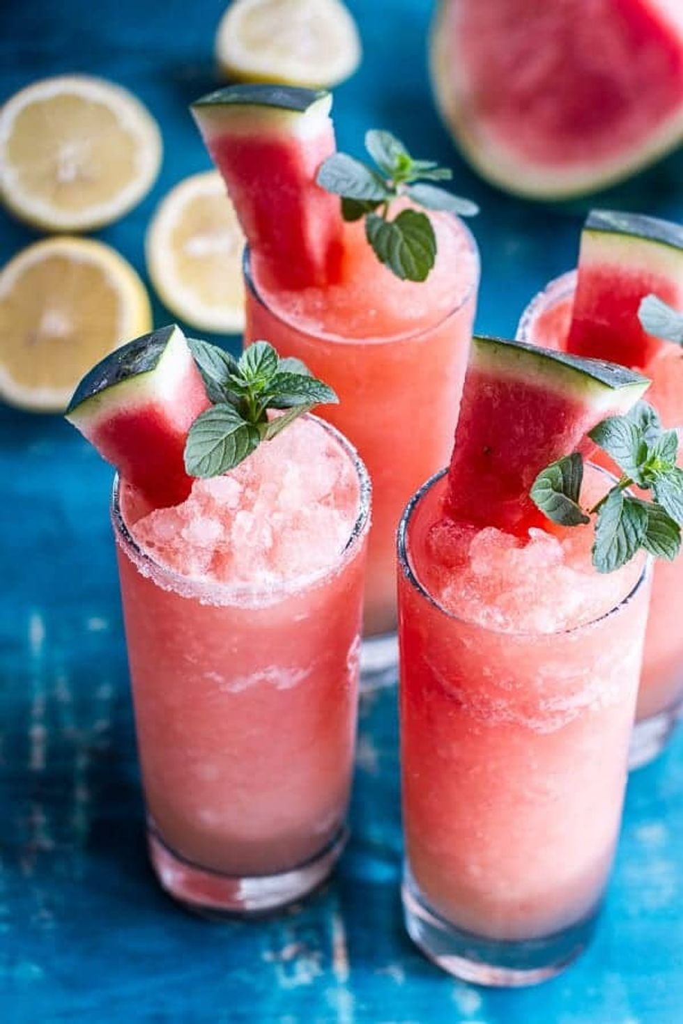 Pink Watermelon Lemonade Slushies
