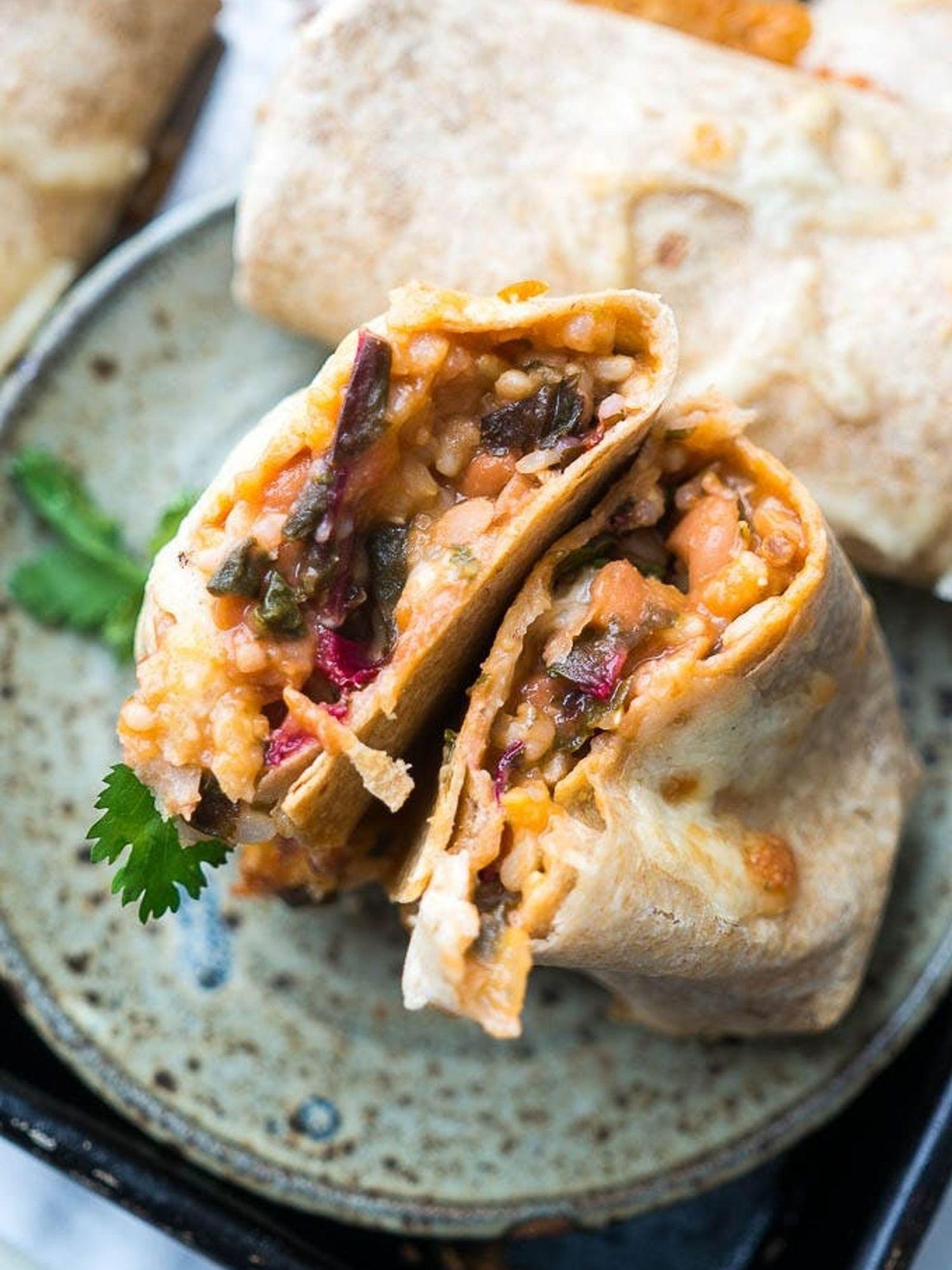 Pinto Bean And Chard Burritos