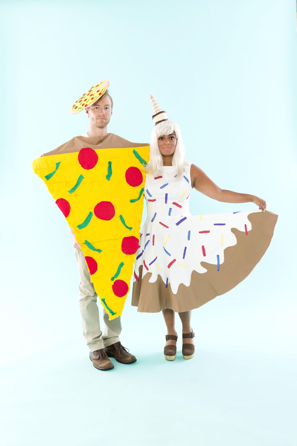 pizza and ice cream costumes