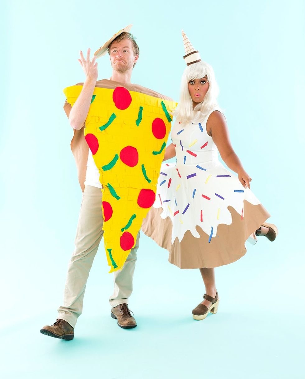 Pizza and Ice Cream Couples Costume