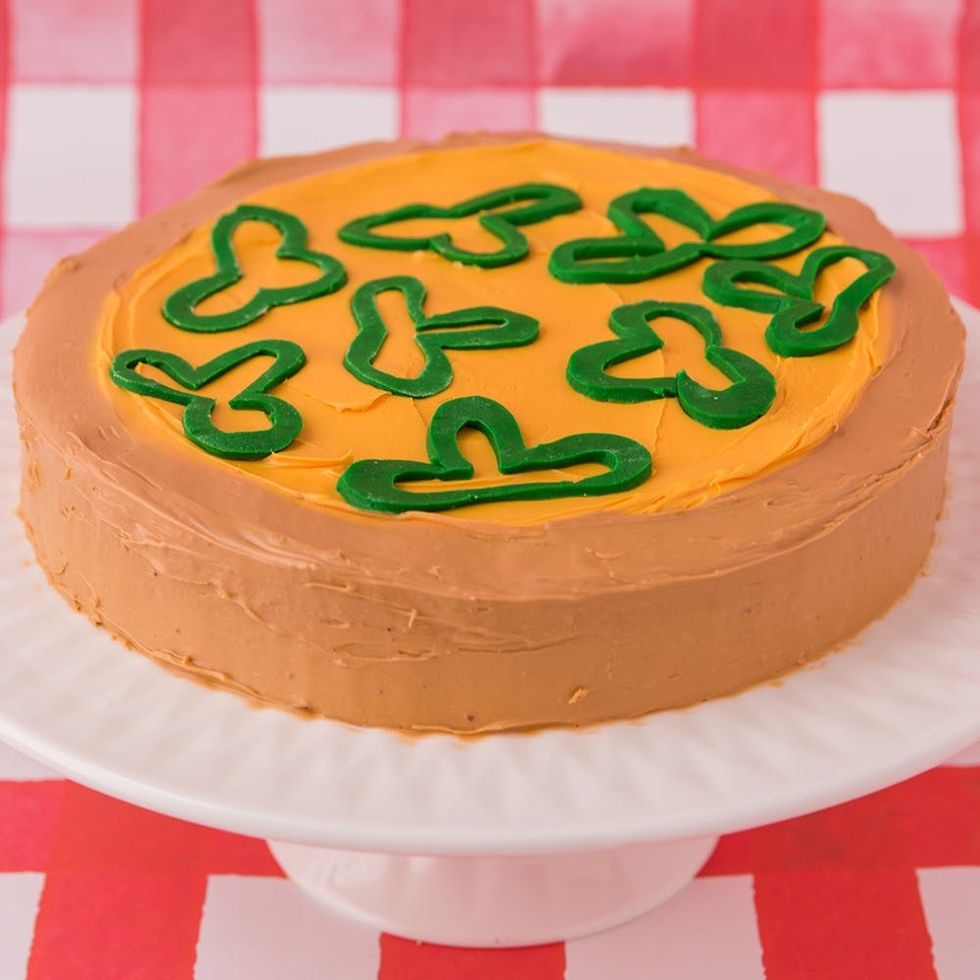 Pizza Cake Recipe with Peppers