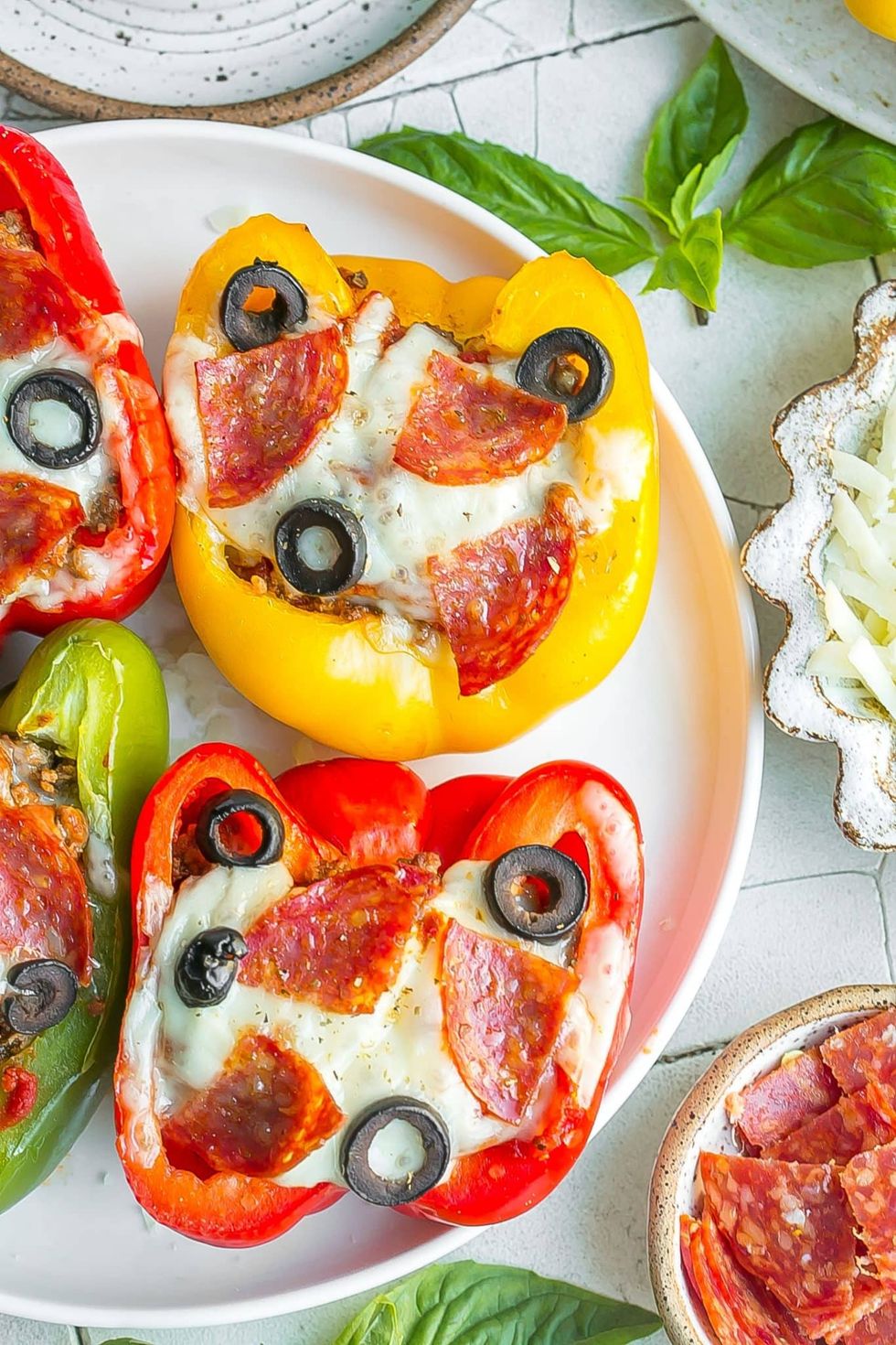 Pizza Stuffed Bell Peppers