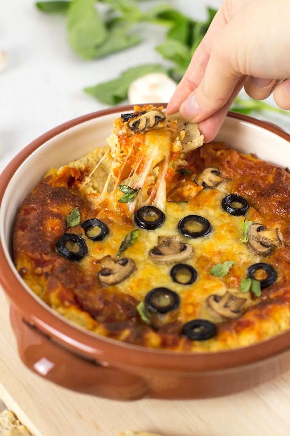 Pizza-topped hummus-8