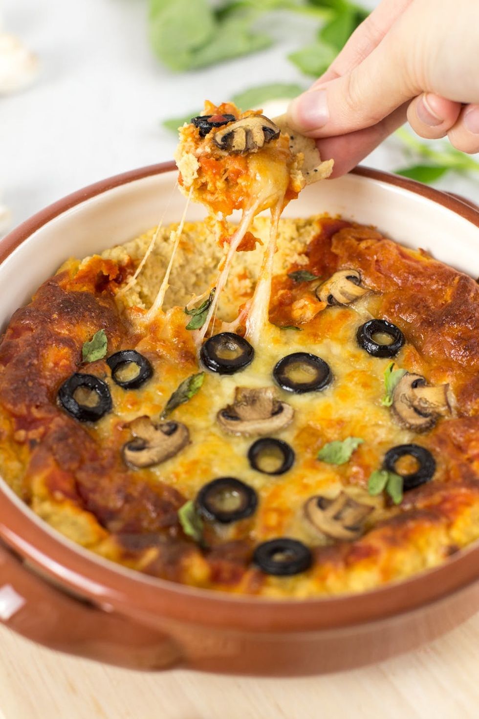 Pizza-topped hummus-9