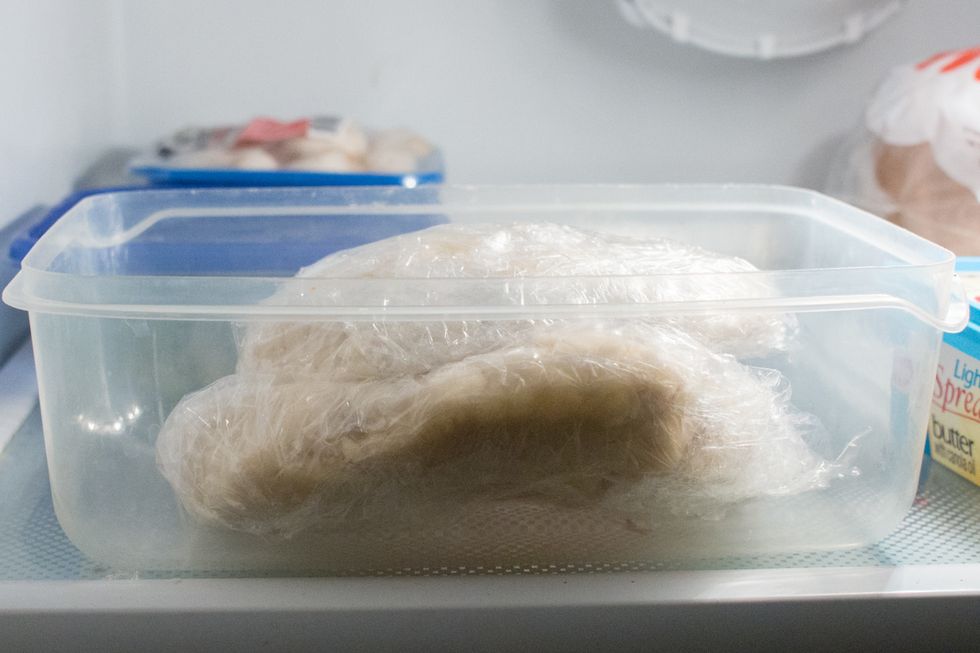 Place your dough in the fridge