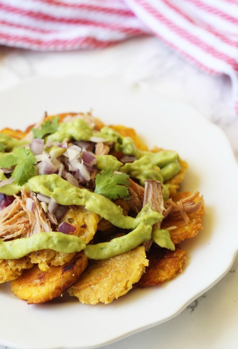 Plantain Carnitas Nachos