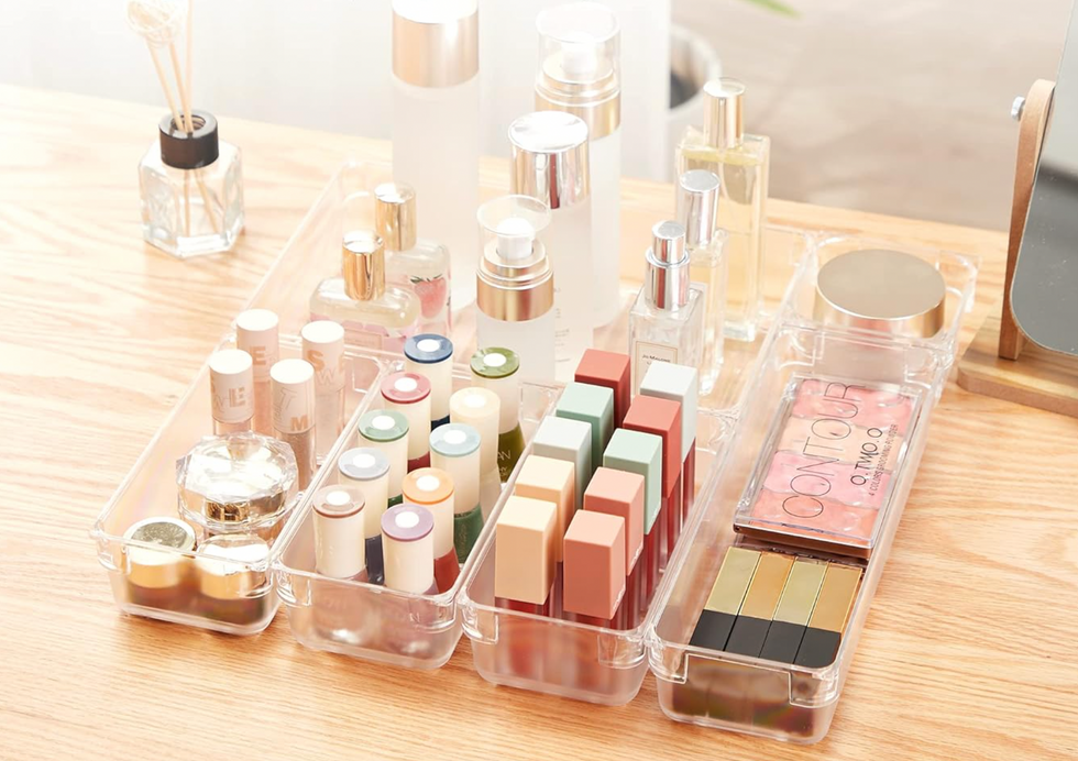 plastic drawer organizers for beauty makeup products