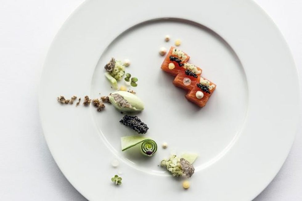 Plate with appetizers