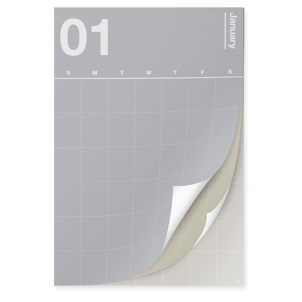Poketo Undated Monthly Vertical Wall Calendar