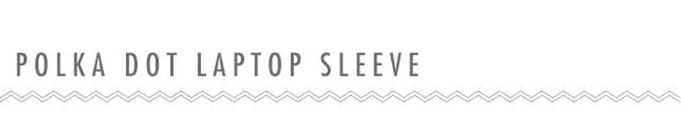 Polka Dot Laptop Sleeve
