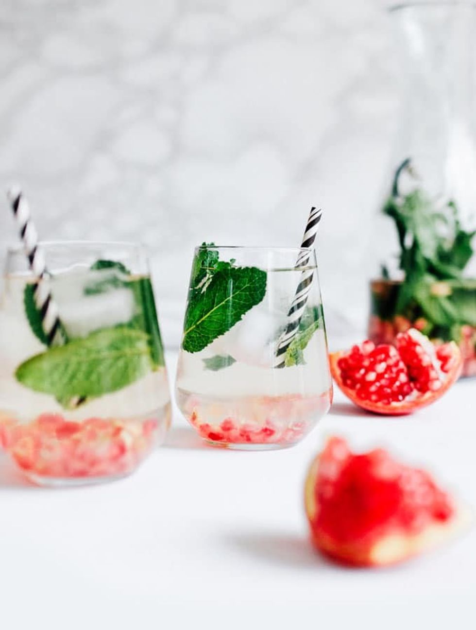 Pomegranate Mint Water