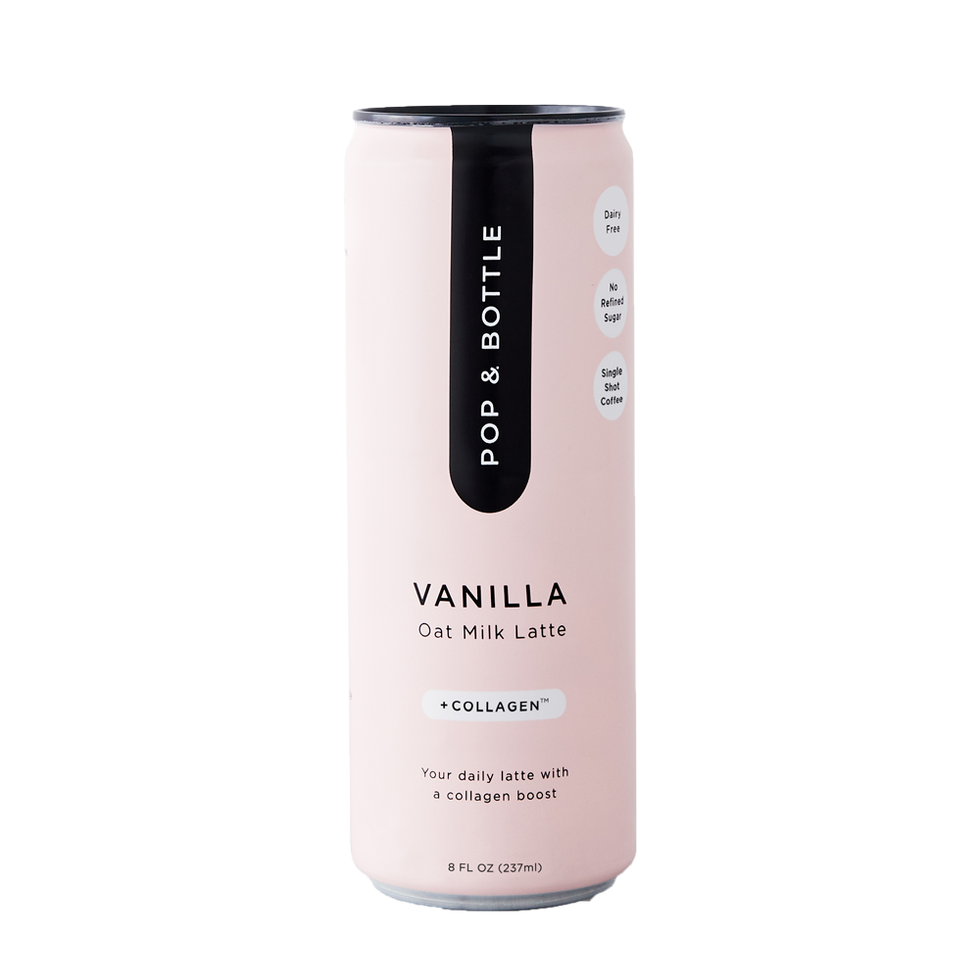 Pop & Bottle Vanilla Oat Milk Latte canned coffee