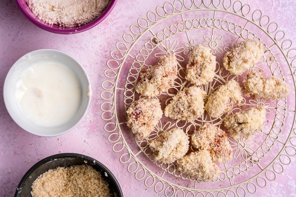 Popcorn fried chicken