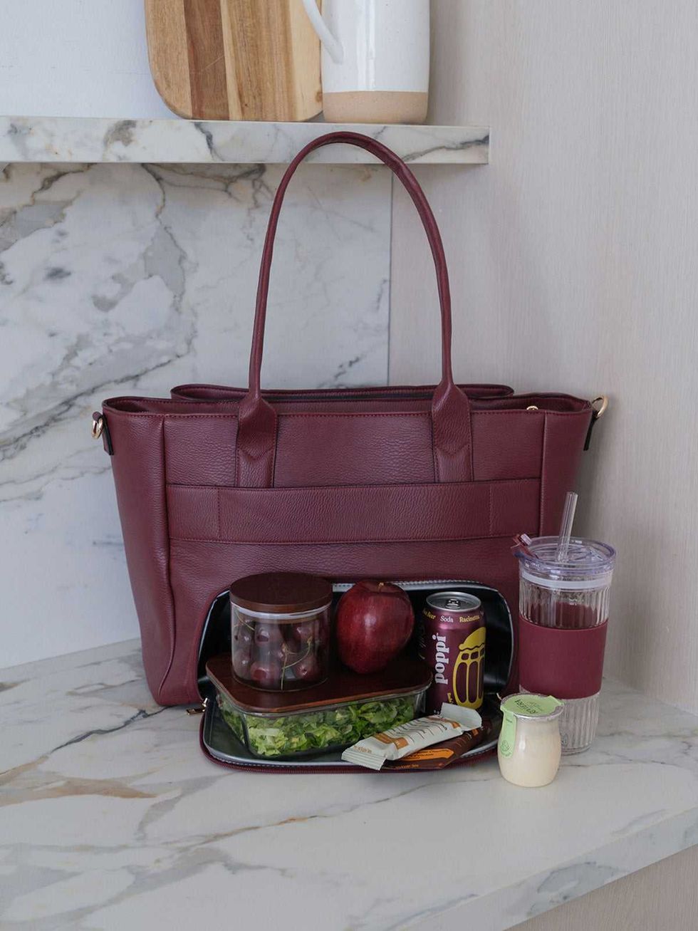 Poppy & Peonies Double Duty Tote