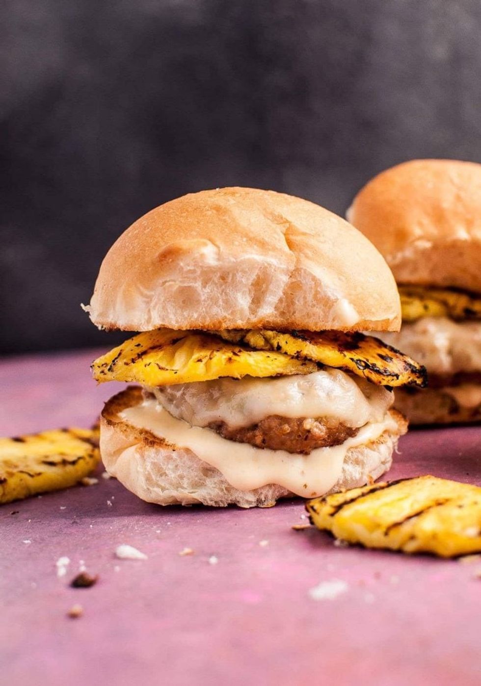 Pork Sliders with Grilled Pineapple