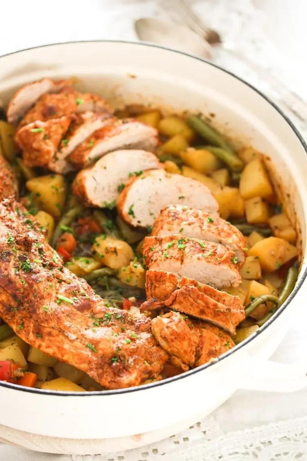 Pork Tenderloin in Dutch Oven