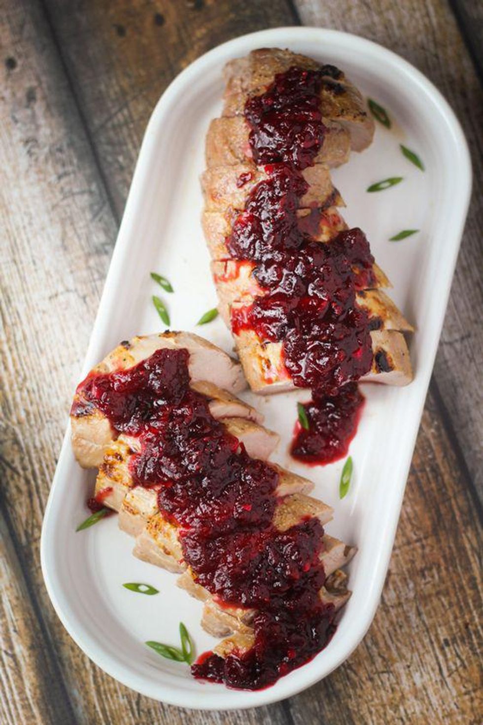 Pork Tenderloin With Chipotle-Cranberry Sauce