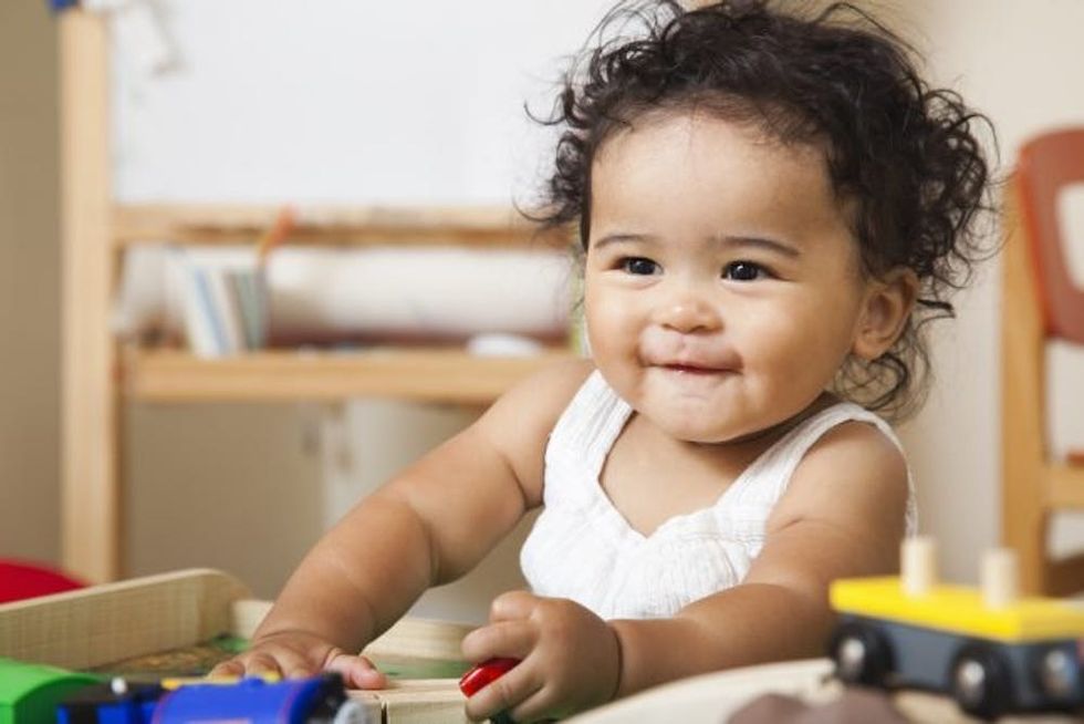 Portrait of Child in Playroom