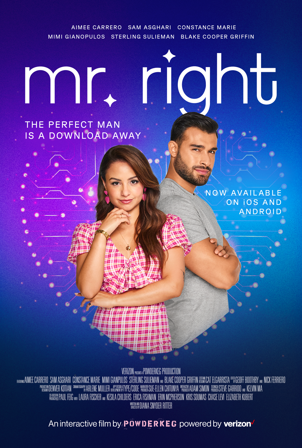 poster for mr right experiential rom com